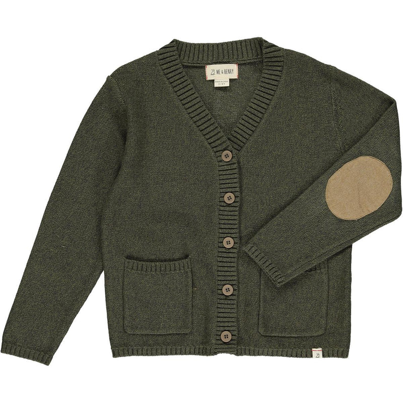 Green Patch Cardigan