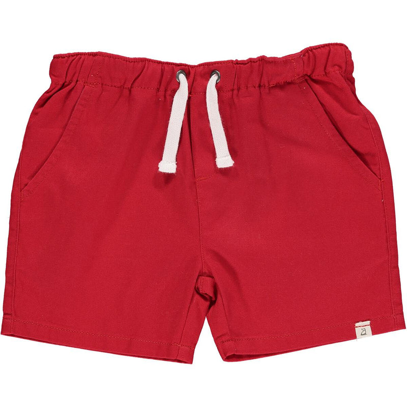 Red Twill Shorts