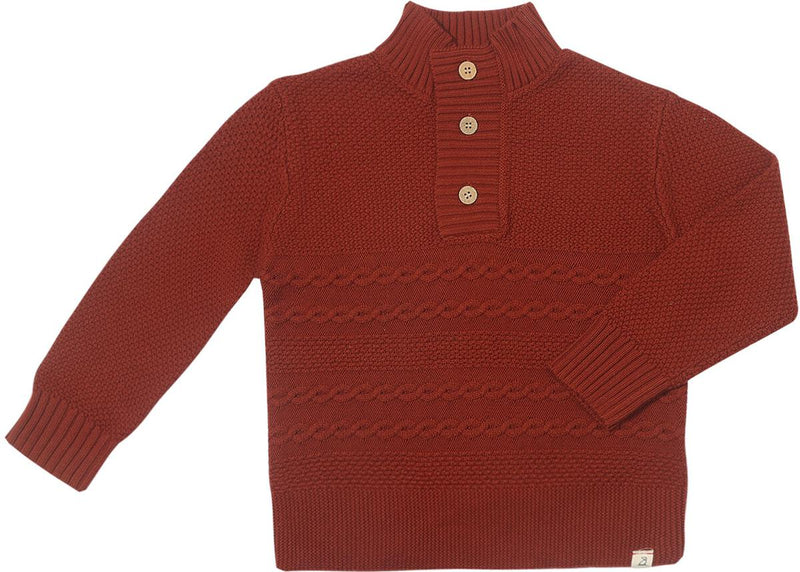 Rust Cable Knit Sweater