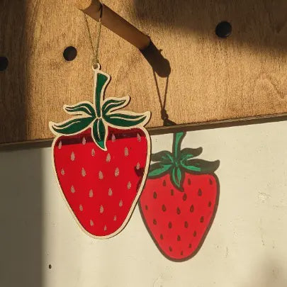 Strawberry Faux Stained Glass