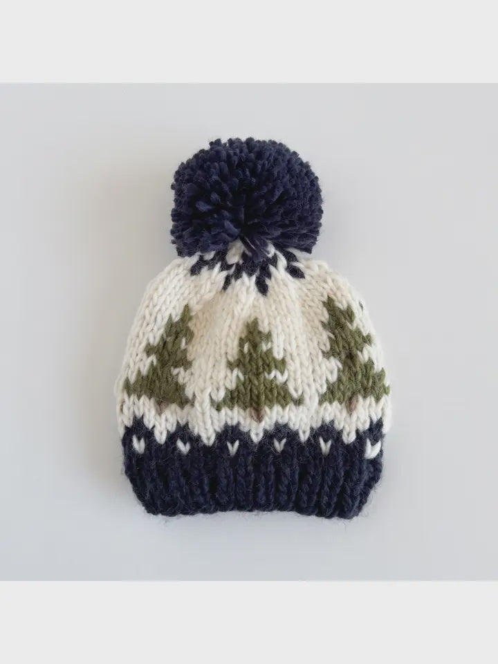 Navy Tree Hat