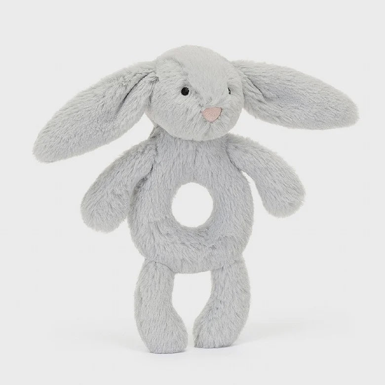 Bashful Silver Bunny Ring Rattle