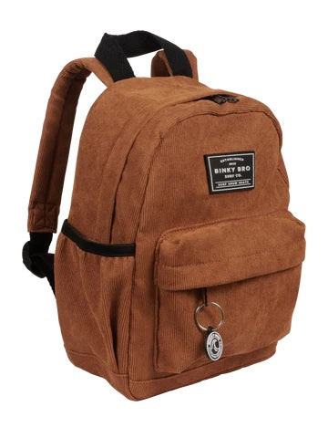 Brown Cord Backpack