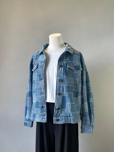 Denim Checkered Jacket