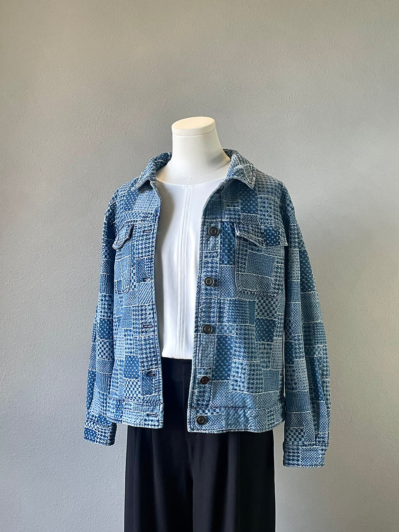 Denim Checkered Jacket