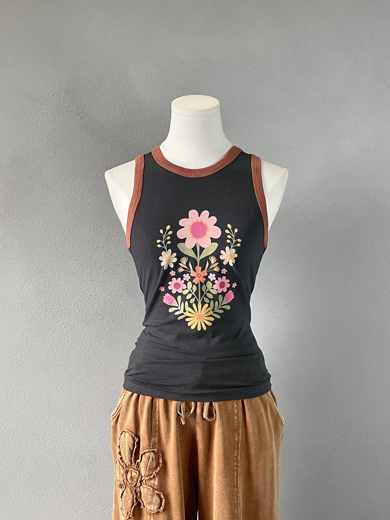 Folk Flower Tank Top