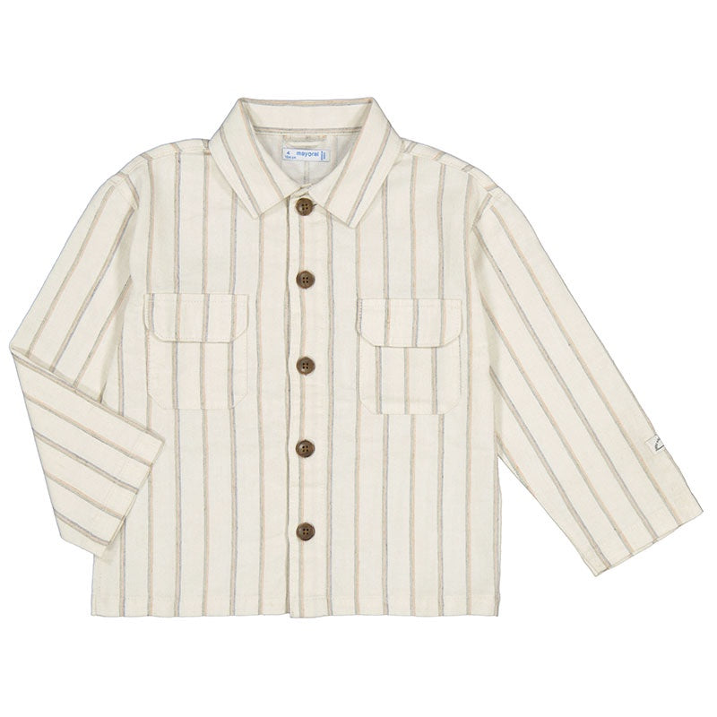 Striped Linen Overshirt