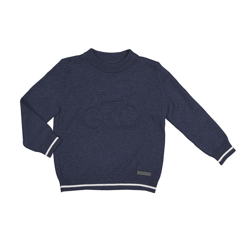 Navy Bike Sweater