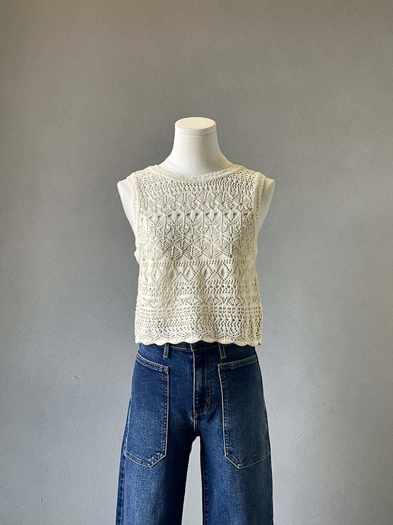 Leo Crochet Top