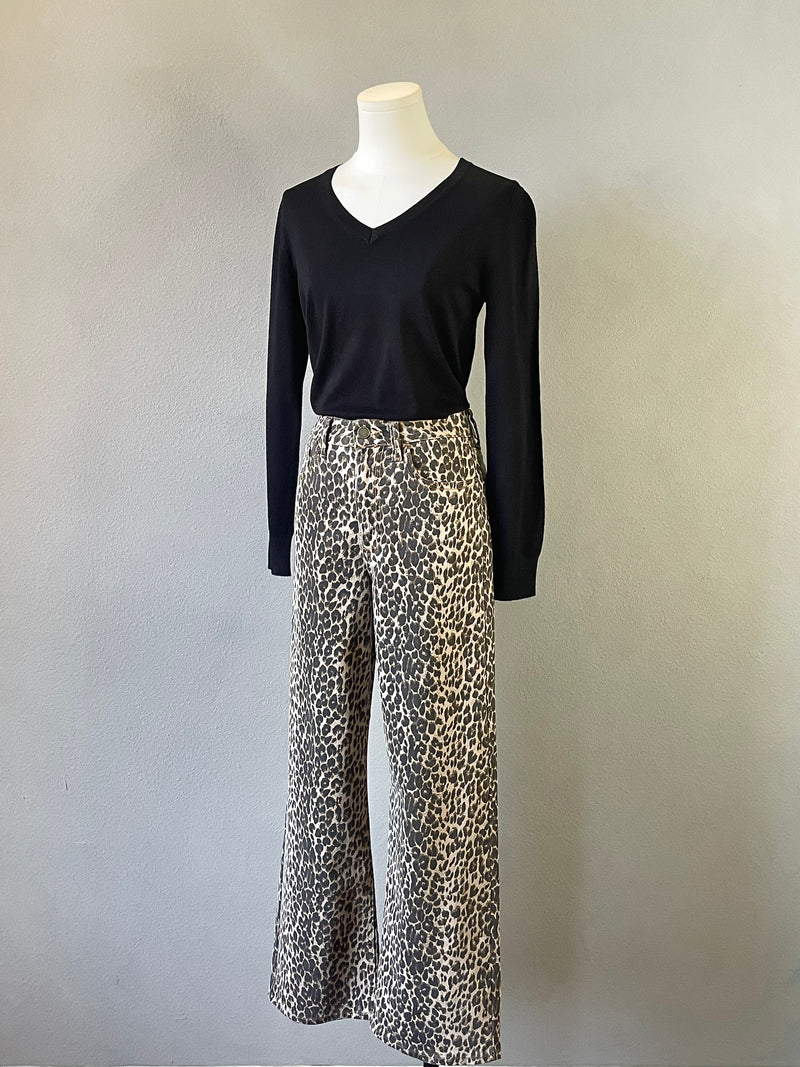 Leopard High Rise Jeans