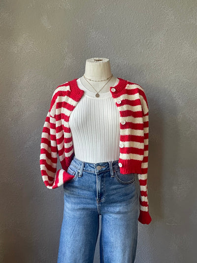 Miley Stripe Cardigan