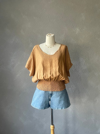 Natalia Linen Top