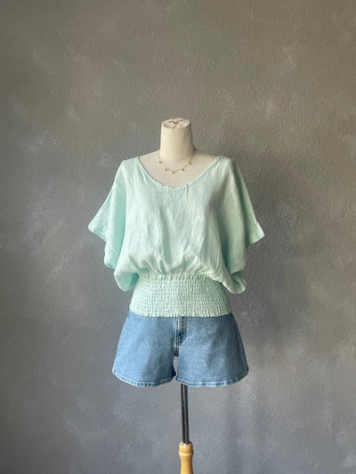 Natalia Linen Top