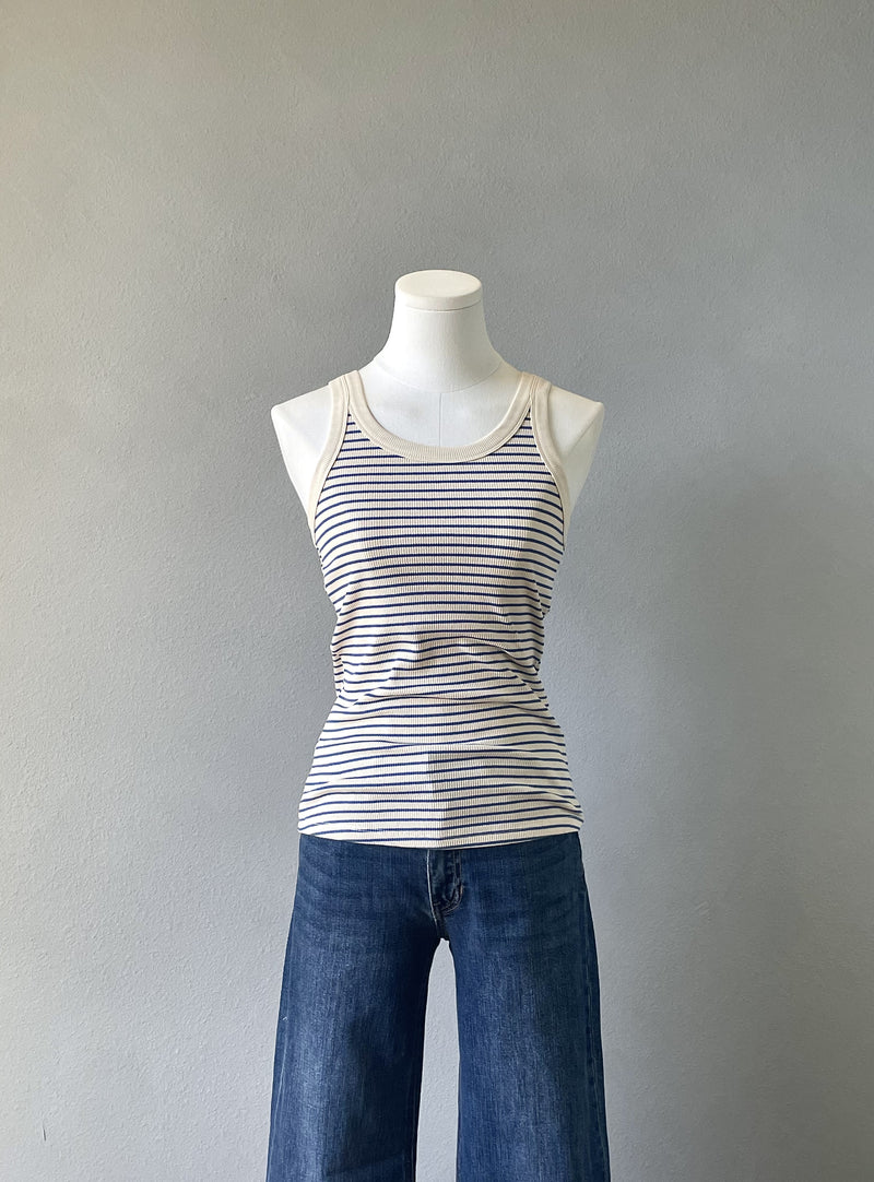 Striped Scoop Neck Tank