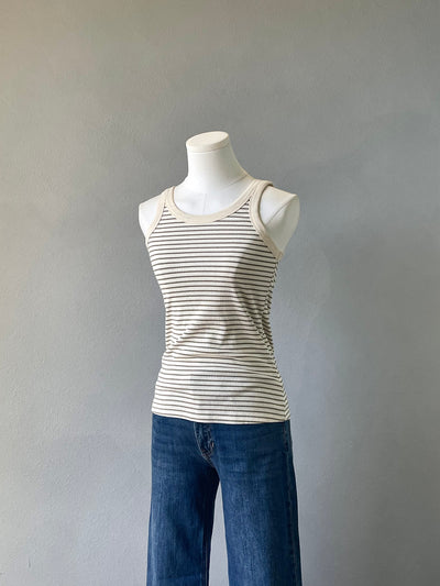 Striped Scoop Neck Tank