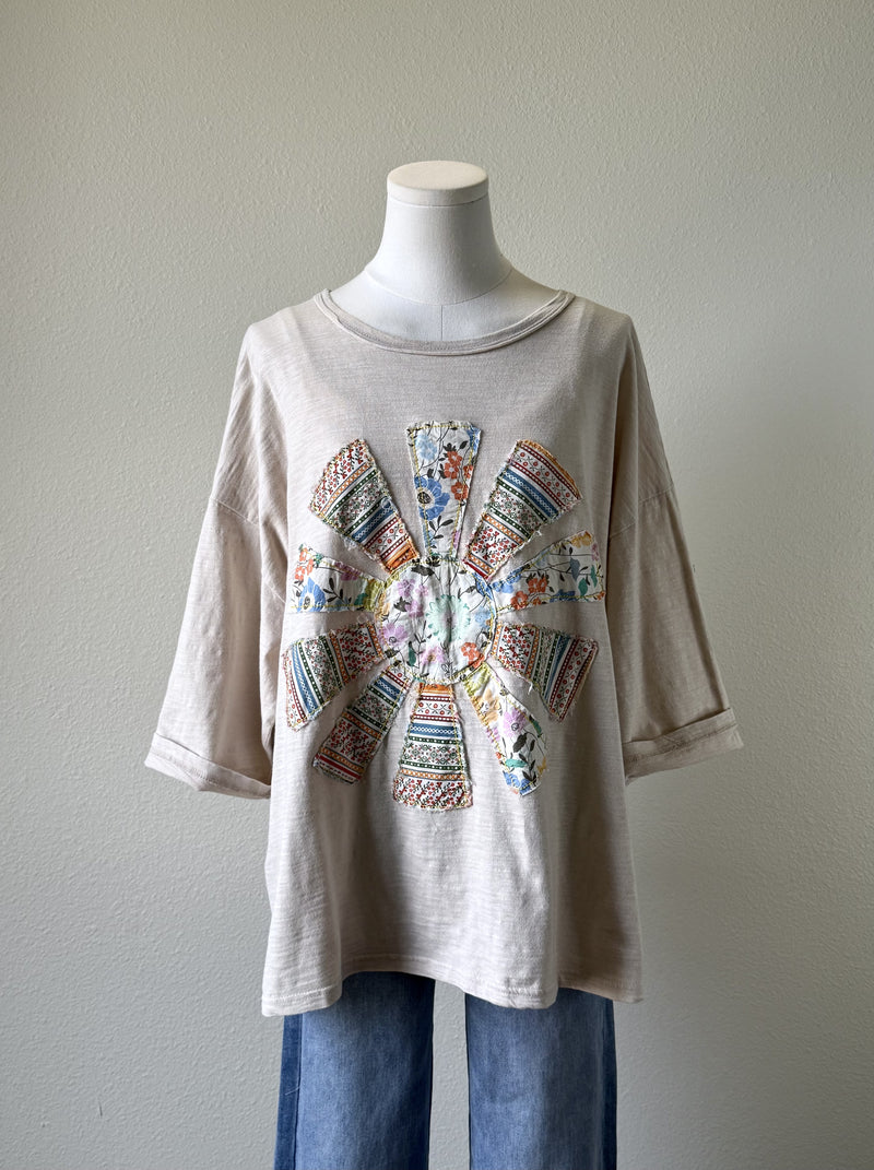 Sun Patchwork Top