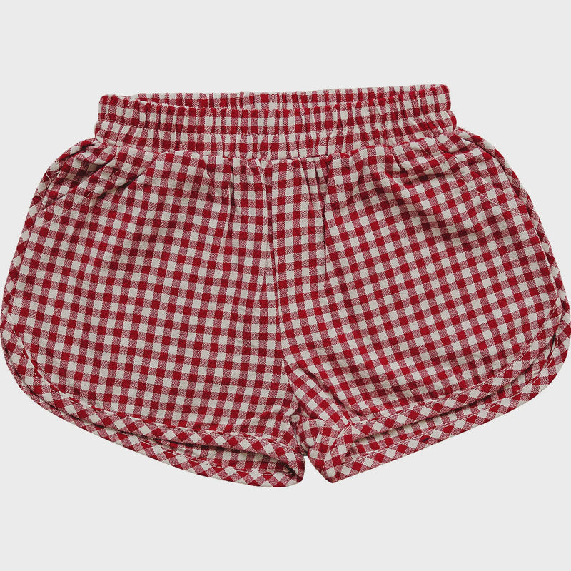 Red Gingham Shorts