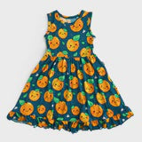 Cutie Orange Tank Twirl Dress