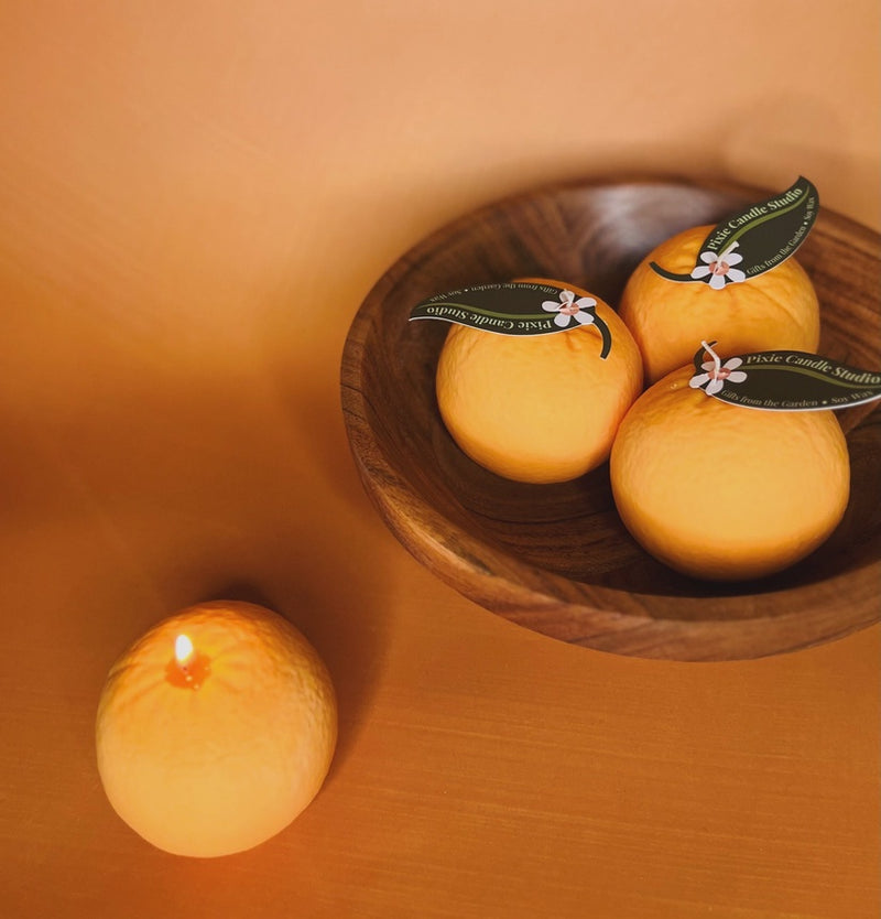 Orange Fruit Candle