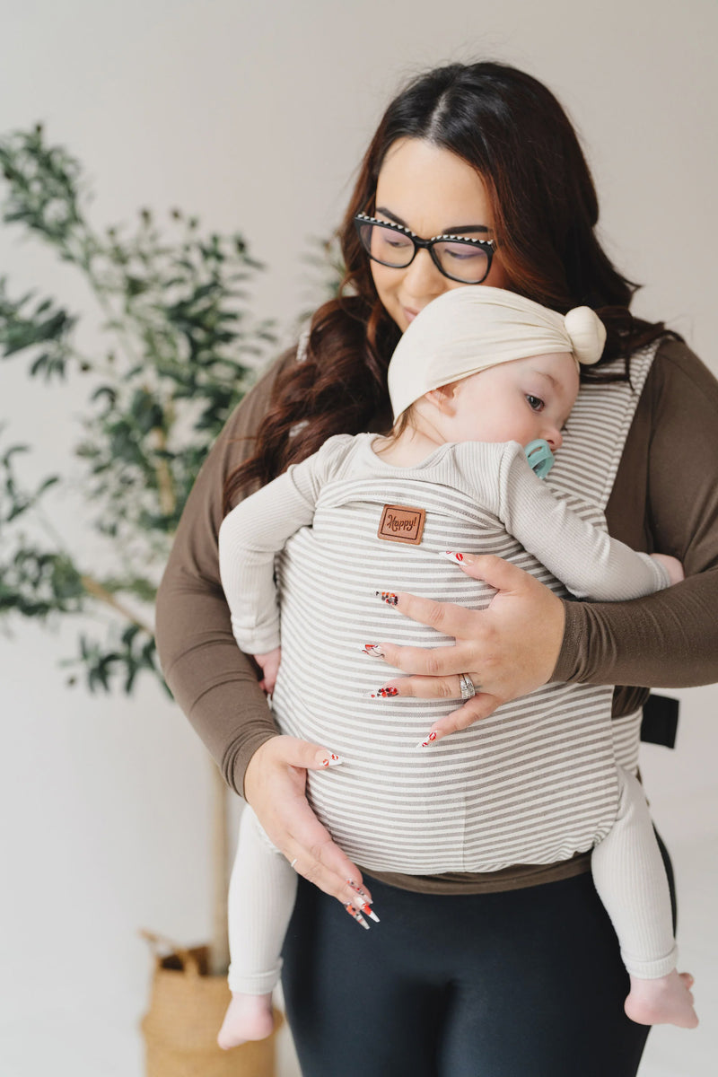 Stone Stripe Toddler Happy Carrier