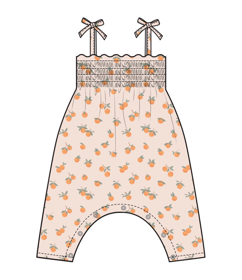 Clementines Smocked Romper