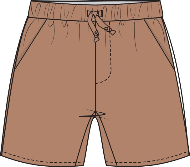 Camel Muslin Short