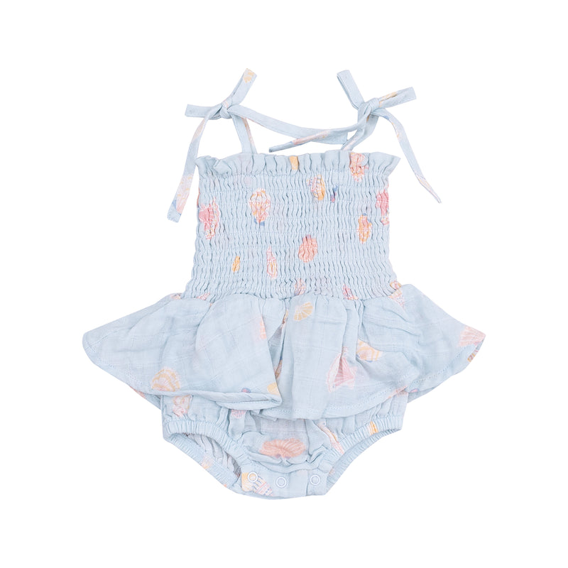 Seashells Smocked Skirt Romper