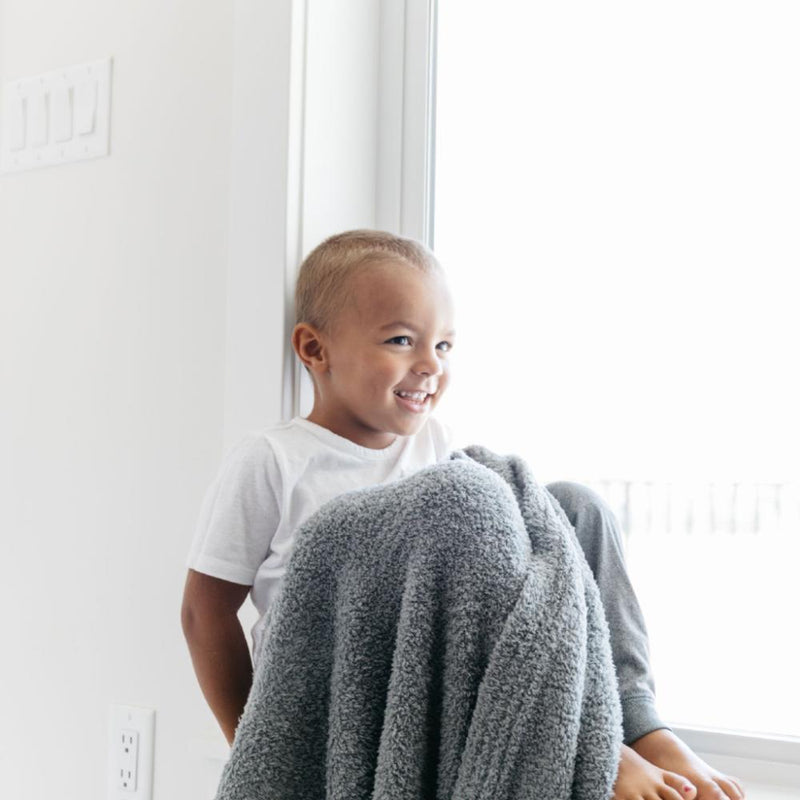 Bamboni Receiving Blanket in Gray