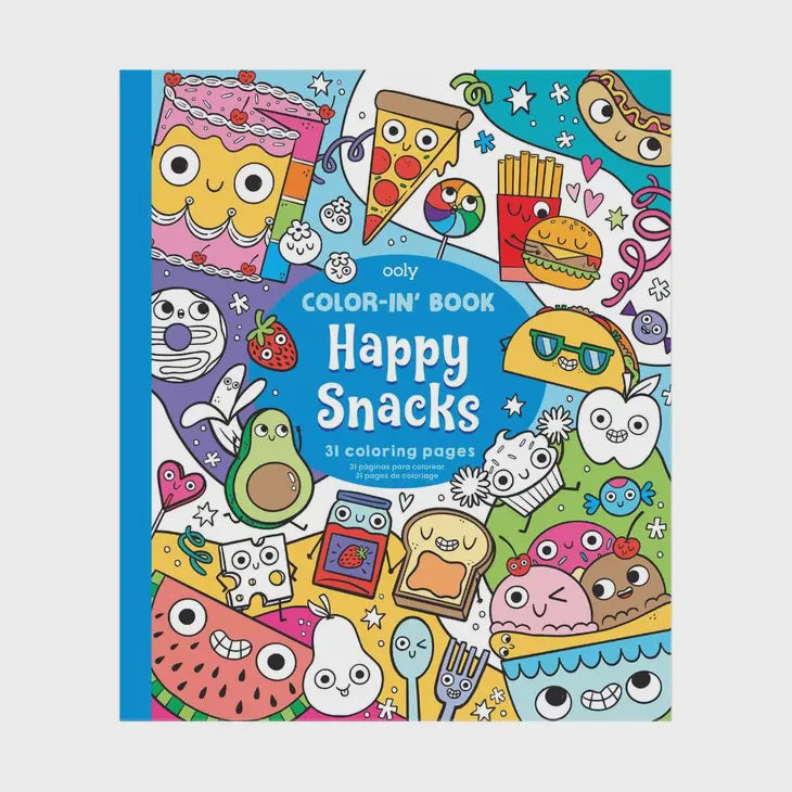 OOLY Color-In Book in Happy Snacks