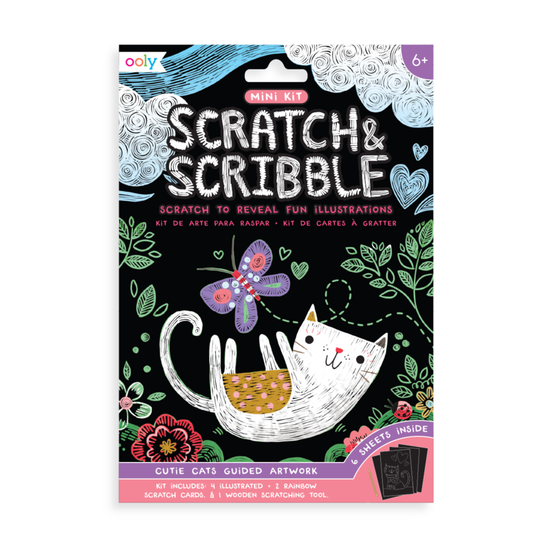 Scratch and Scribble Mini Art Kit in Cutie Cats