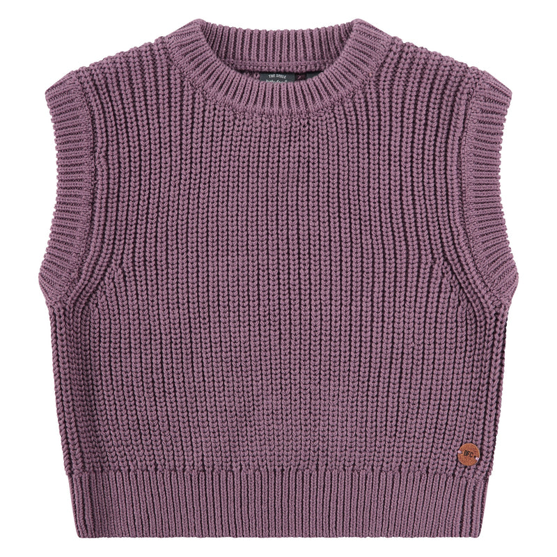 Plum Sleeveless Sweater